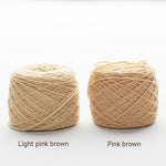 Plant dyed organic knitting wool ball